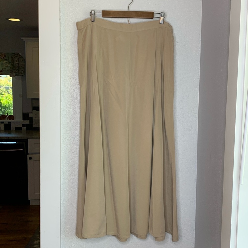 Coldwater Creek Tan Maxi Skirt